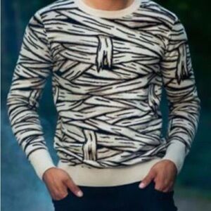 Halloween Mummy Sweater Unisex sz L NWT